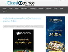 Tablet Screenshot of pl.classicasinos.com