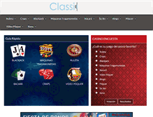 Tablet Screenshot of es.classicasinos.com