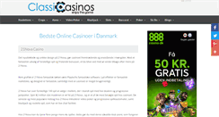 Desktop Screenshot of dk.classicasinos.com
