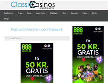 Tablet Screenshot of dk.classicasinos.com